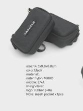 Hardware Anti-scratch Black Nylon EVA Radio Travel Case with Wrist handle