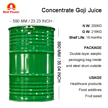 200kg Concentrate Goji Juice