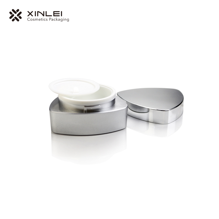 Triangle Shape Acrylic Cosmetic Cream Jar