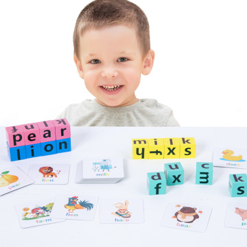 Wholesale Unisex Wooden Alphabet Learning Toys: Flash Cards & Word Games for Early English Education