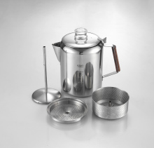 Espress Outdoor Stainless Steel Stovetop Percolator - 3/6/9/12 Cup Camping Coffee Maker