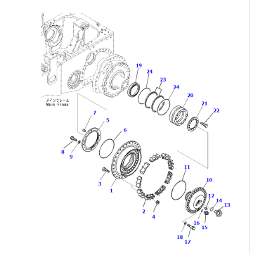 17A-27-00095 Final Drive Assembly Suitable Dozer D155AX-6