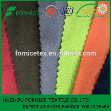 China manufacturer polyester warp knit suede fabric garment