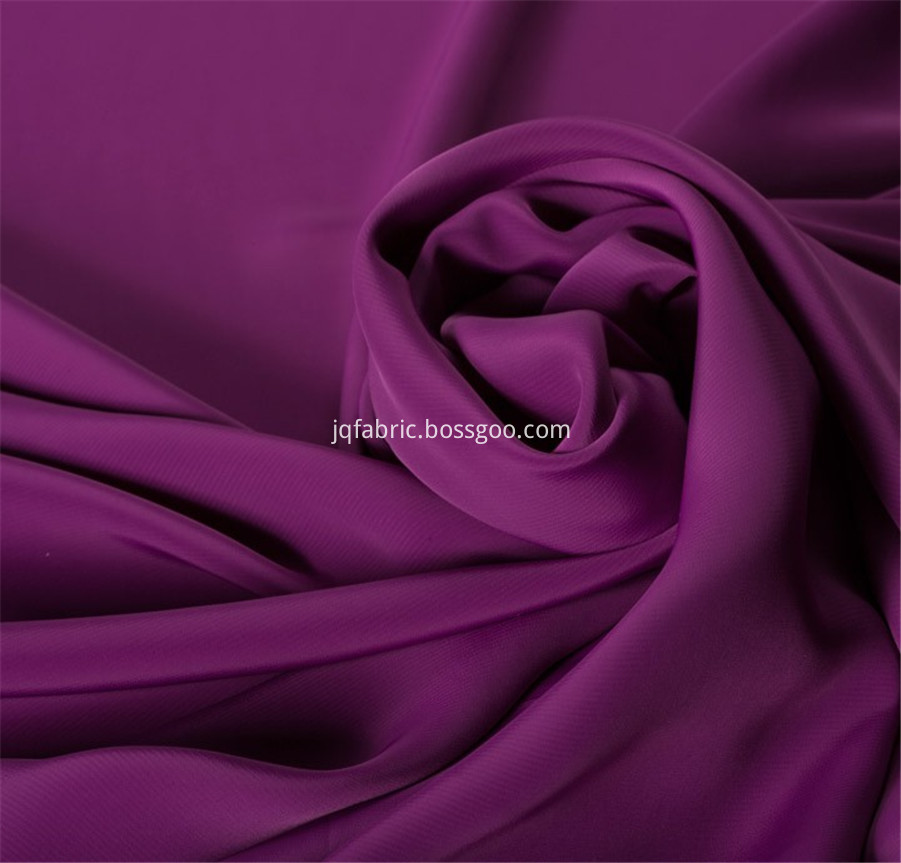 Stretch Plain Woven Material 100 Polyester Satin