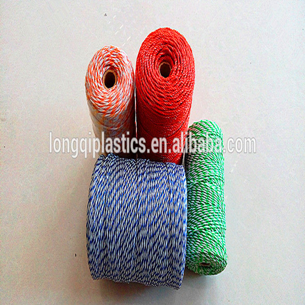 Red and white fio eletro plastico 500MT plastic electric wire for cattle sheep fencing