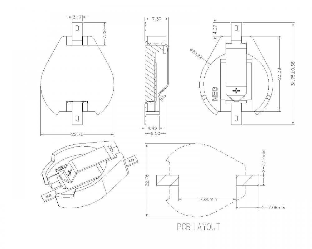 Bt M G0 R 093 20mm Battery Holder Smt Jpg