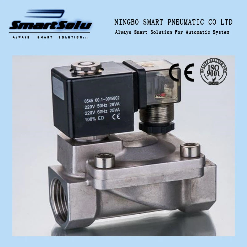 PU Polit Acting Narmally Closed Stainless Steel Matertial Solenoid Valves