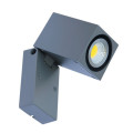 Gray Square Feature LED Outdoor Wall Light