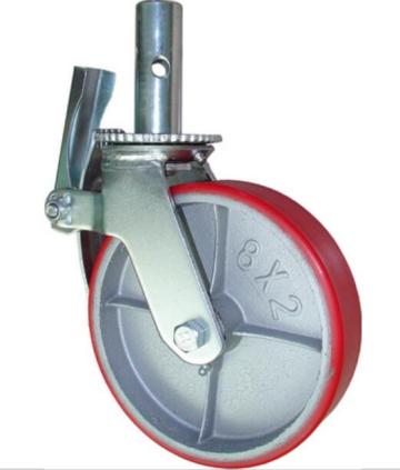 PU tread with Iron Core Scaffolding Caster