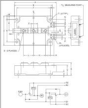Cm600du-24f Dual Igbtmod 600 Amperes/1200 Volts Mitsubishi Igbt Power Module