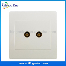 double tv satellite wall socket