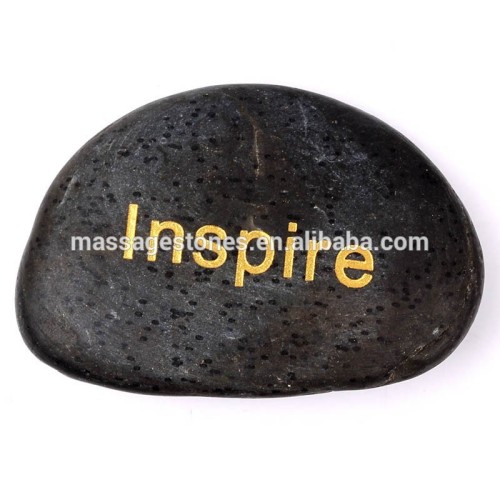 Natural unpolished river stones laser engraved stone gifts