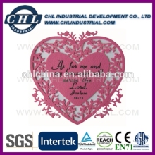 Heart shape customized felt mat