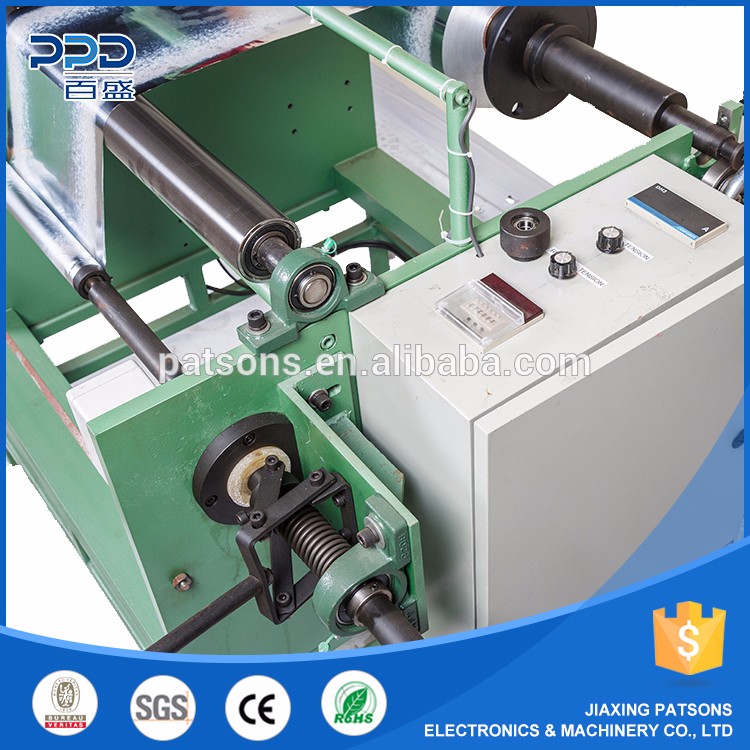 Small manual aluminum foil PVC stretch film making cutting machine