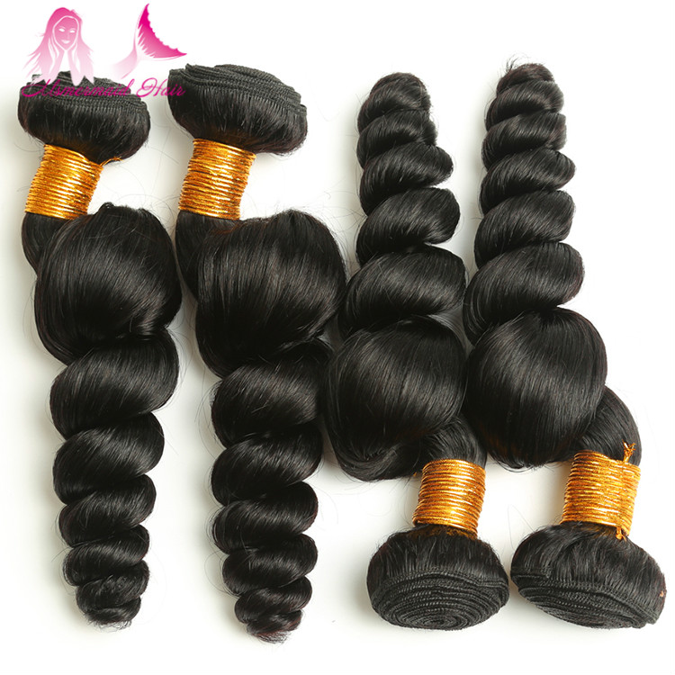 8a grade cuticle aligned hair virgin mongolian loose wave hair natural color unprocessed 100 human hair