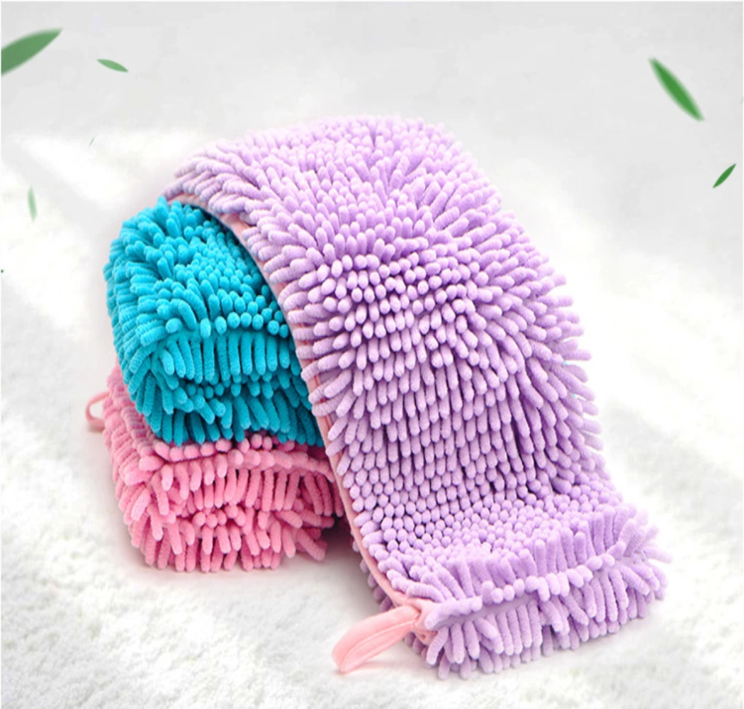 Pet Supply Chenille Fabric Absorbency Pet Bathing Towel Pets Towel