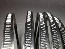 solid aviation titanium spring action hose clamps