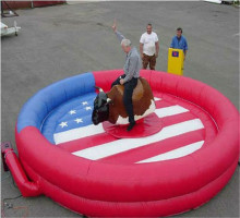Deluxe sports Inflatable bull rodeo simulator,Adults inflatable mechanical bull Simulator,Inflatable bullfight Simulator