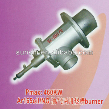 ceramic kiln burner,industrial oil & gas burner, Ar165oilNG460K