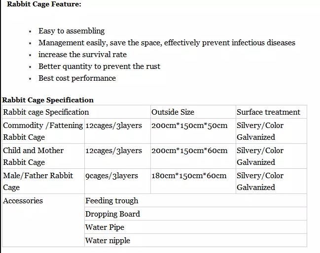 industrial breeding rabbit cage factory 3 or 4 layer/Commercial rabbit cage/galvanized welded mesh cage for rabbit