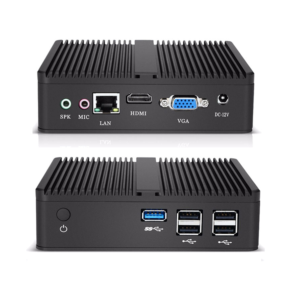 Fanless Mini PC Personal Computer