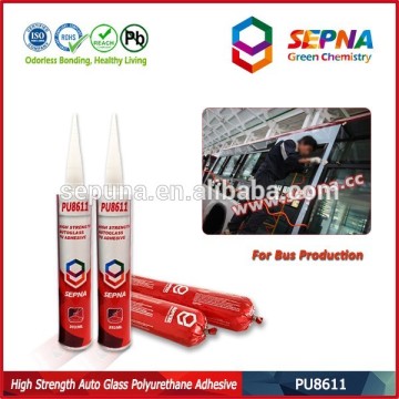 High Strength Black Polyurethane Windshield Adhesive water resistance