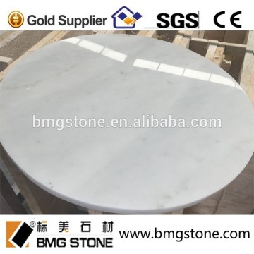 Customize Statuario White Marble Round Table Top