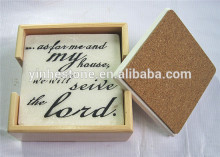 marble mat with cork ,marble cup mat, cork marble cup mat