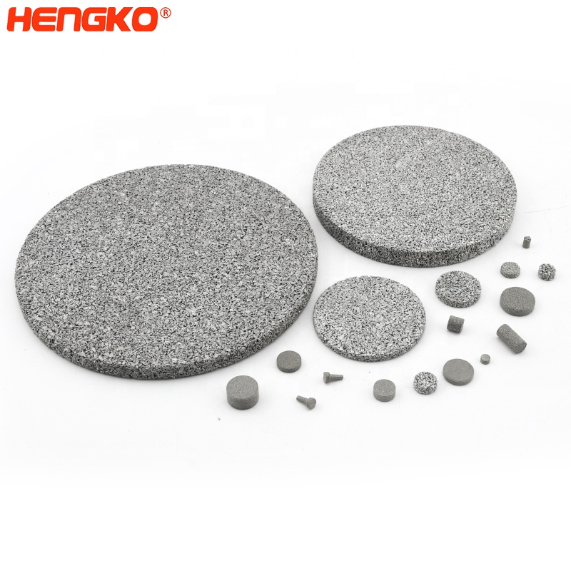 HNEGKO supplies wear resistance and corrosion resistance sintered porous sanitized stainless steel filter  for hot gas processes