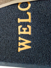 Welcome pvc door mat office entrance rugs