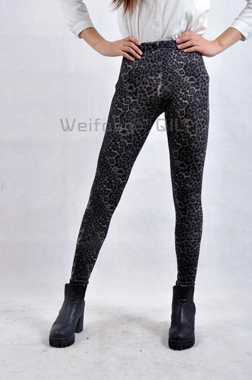 ladies printed fleece leggings