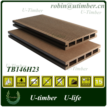 Wood plastic composite terrace decking with CE