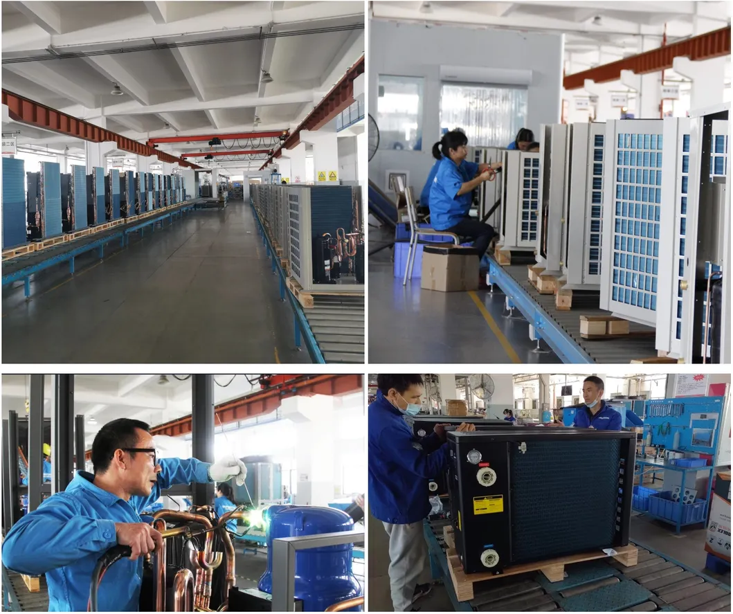 Sunrain Swimming Pool Heat Pump R32 Air to Water DC Inverter 7kw 35kw CE Certificated WiFi Hot Water Heater for Swimming Pool
