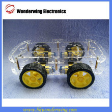 4WD Smart car chassis with strong magneto