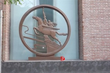 bronze relief tile designs in circle