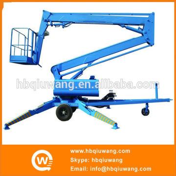 Folding arm hydraulic lift platform