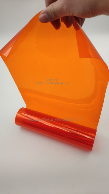 orange pharma grade PVC sheets for light-sensitive products