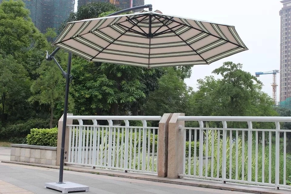 Leisure Outdoor Sunshade Garden Furniture Roman Double Roof Garden Parasol