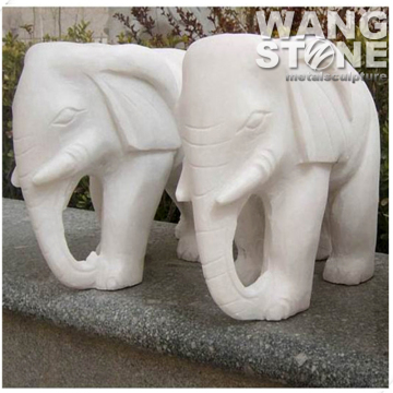 Chinese Marble Elephant Garden Statues