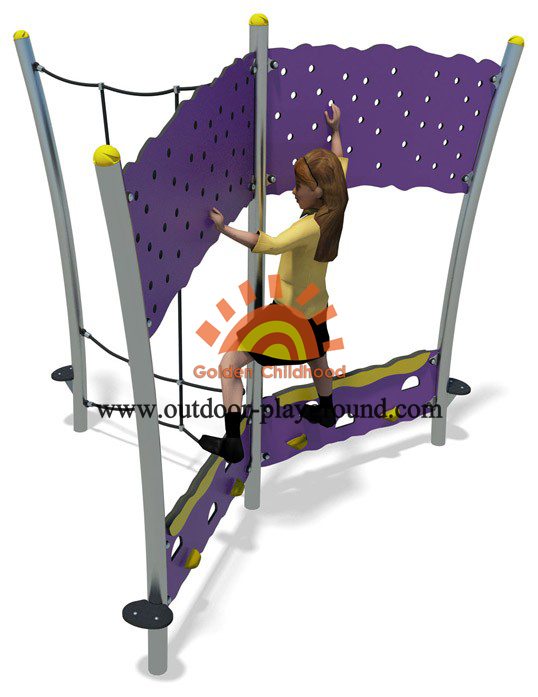 steel panel climbing walls net playground structure