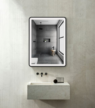 Black framed new design Bathroom Decorative Wall mirror