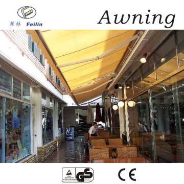 Aluminum motorized canvas awning aluminum door economic awning