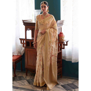 OEM New Design Digital Printed Sarees for Festive and Party Wear