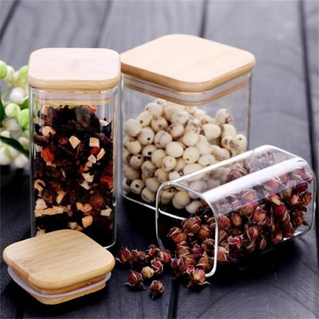 Cork Lid for Glass Kitchen Containers Storage for Food