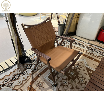 Wholesale Camping Chairs and Tables - Leather Fold Chair