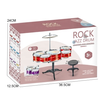 Children's Electronic Rock Jazz Drum Set - 5PCS Toy Musical Instrument