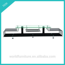 bent glass elegance tv table stand