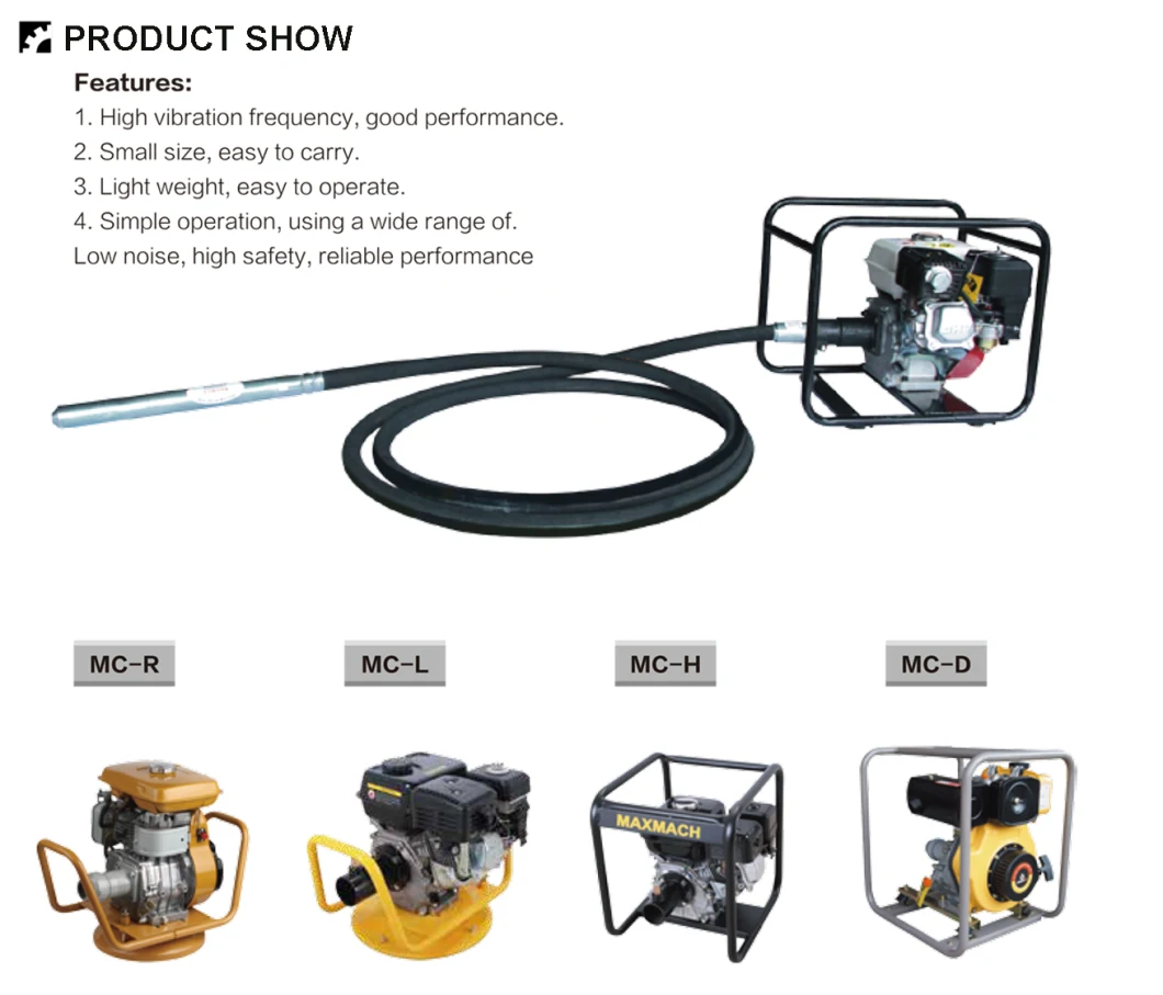 Konstruktion Honda Lifan Kama Benzin Motorbeton Vibrator Factory mit CE