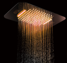 Smart remote control shower faucet with LED