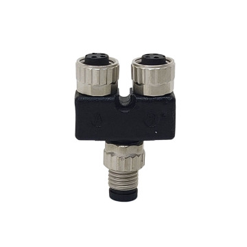 M8 Male to Female Y Splitter Sensor Connector